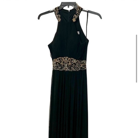 Black and Gold Laura Dress - Picture 2 of 6